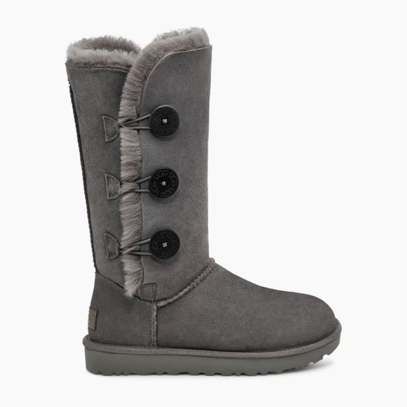 UGG Bailey Button Triplet II Boot - Grey - Picture 2 of 7
